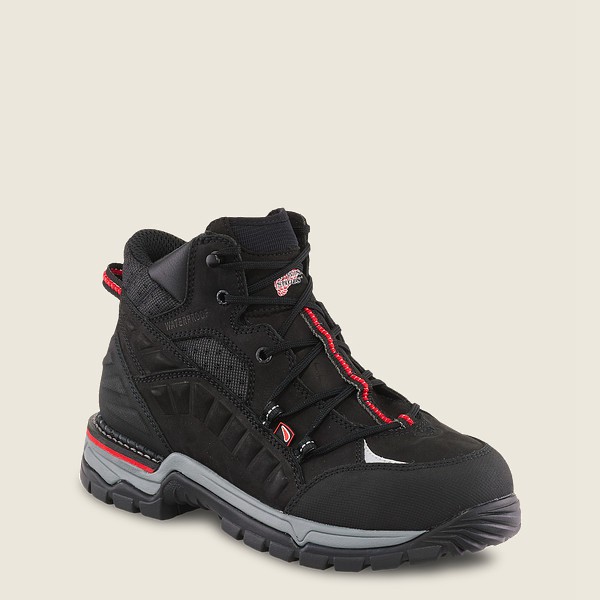 Red Wing Hiking Boots Black - Red Wing Mens Flexforce® - 5-inch Waterproof Safety Toe - GIMYE-8034